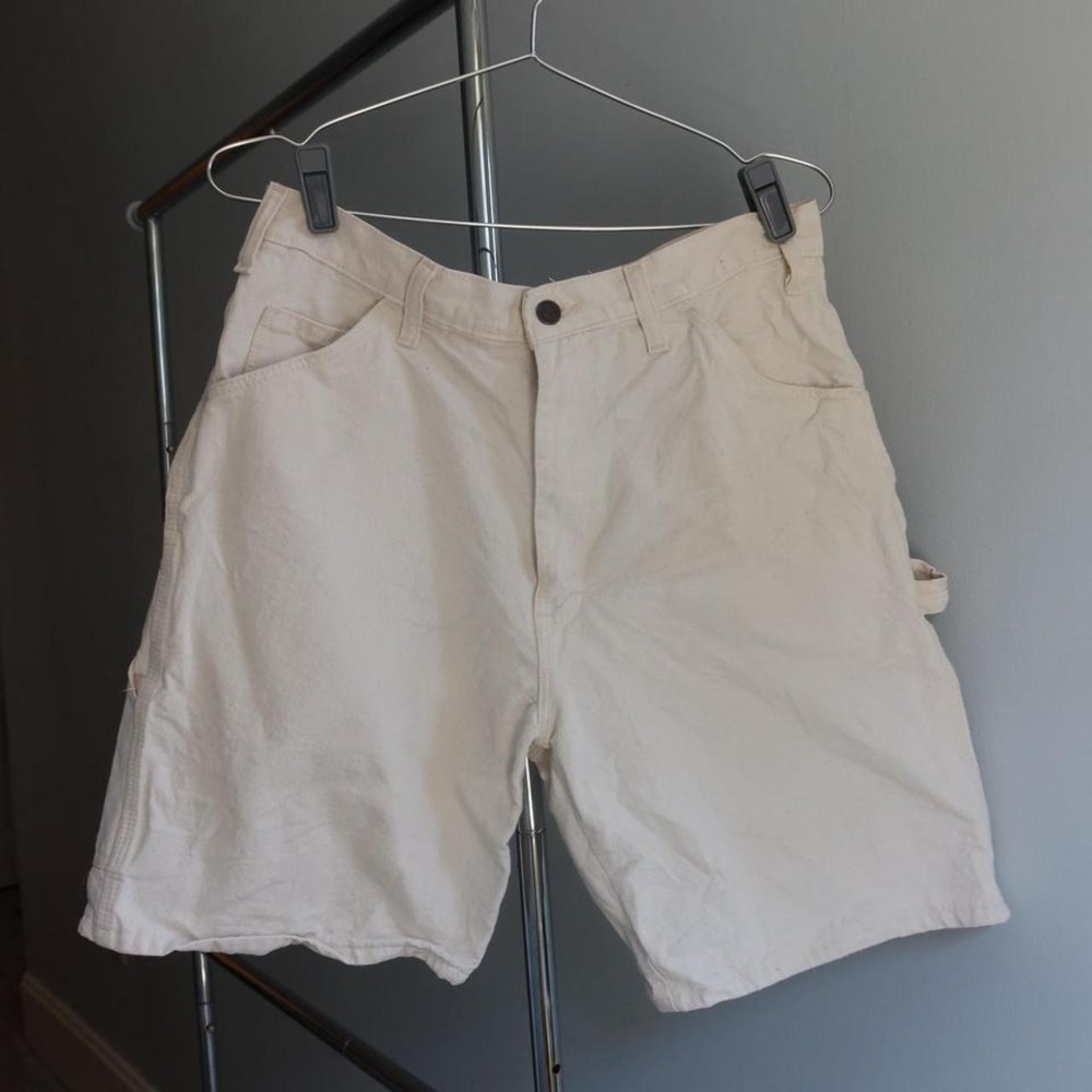 Dickies Cream Carpenter Shorts Skater Working Casual‎